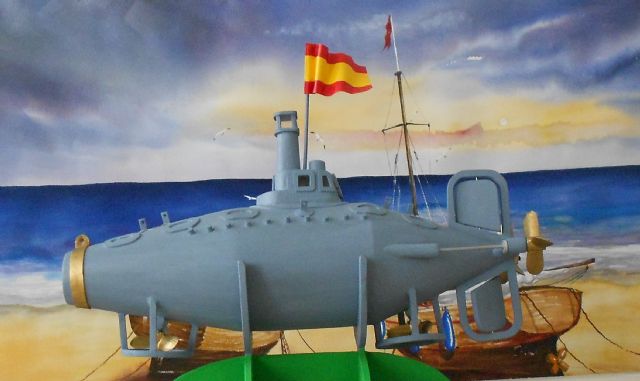 La maqueta del submarino Peral representará a la Región de Murcia