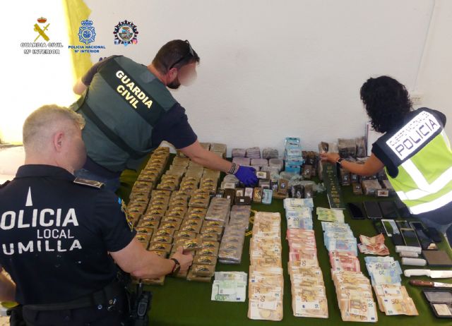 Desarticulada una organización criminal dedicada al tráfico de estupefacientes en la comarca del Altiplano murciano
