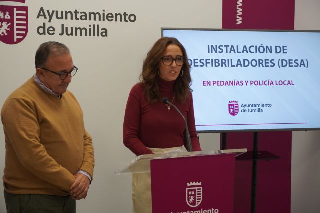 Se instalan ocho Desfibriladores Automáticos (DEA) en las Pedanías de Jumilla