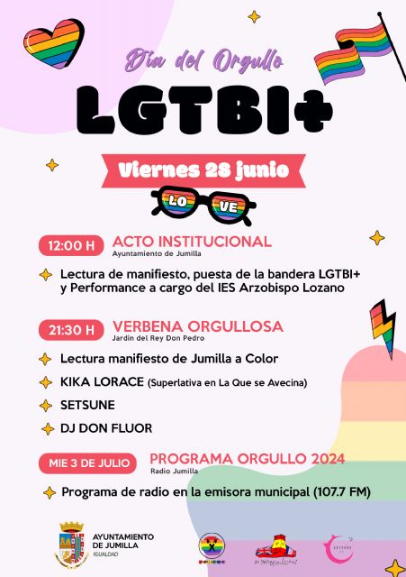 Igualdad presenta las actividades por el Día del Orgullo LGTBI+ en Jumilla